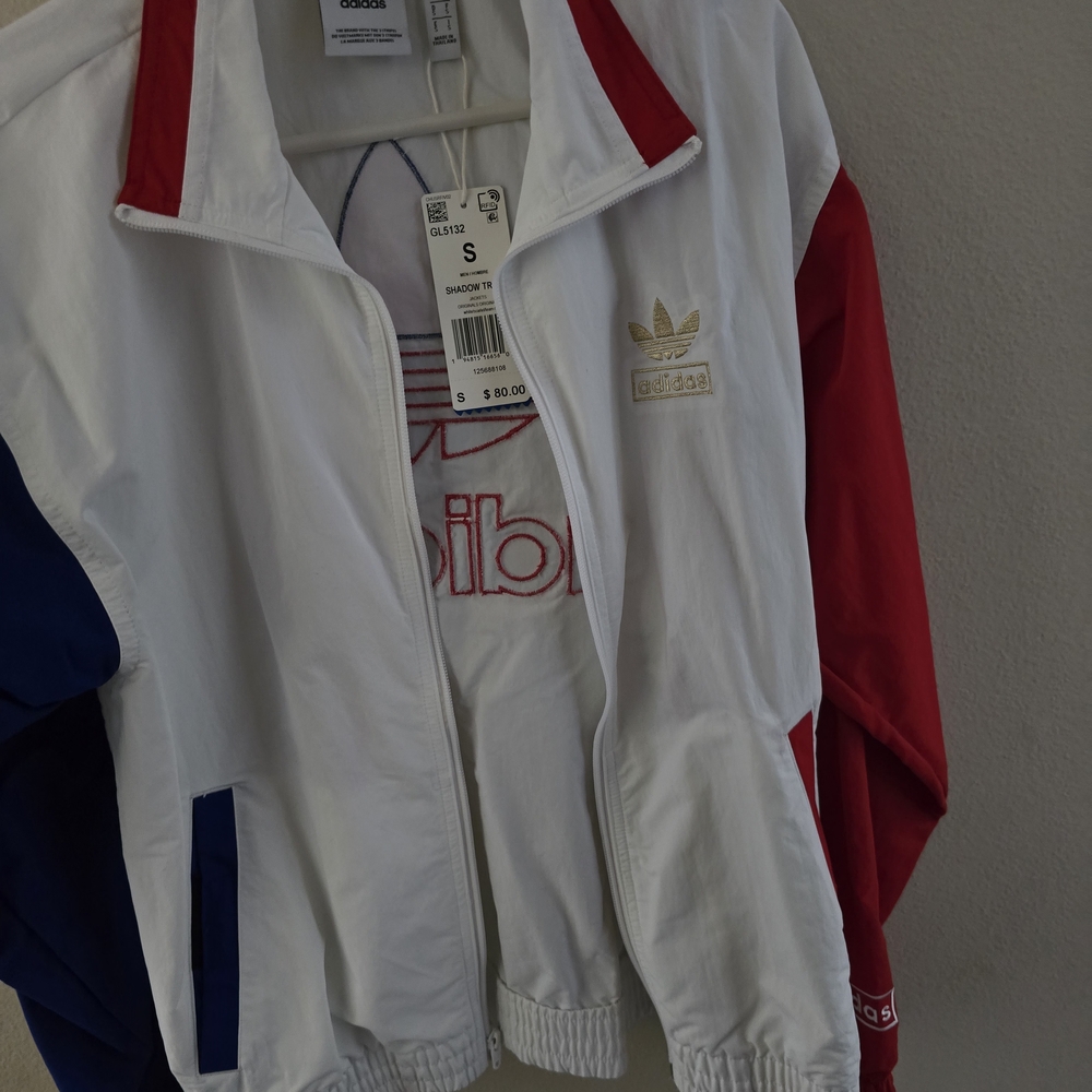 Adidas Men's Red, White, and Blue Jacket